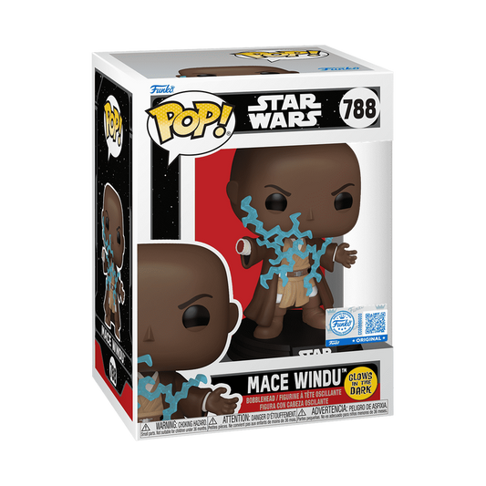 Pop! Mace Windu (Force Lightning Death) (Glow) #788 - vue officielle Funko 2