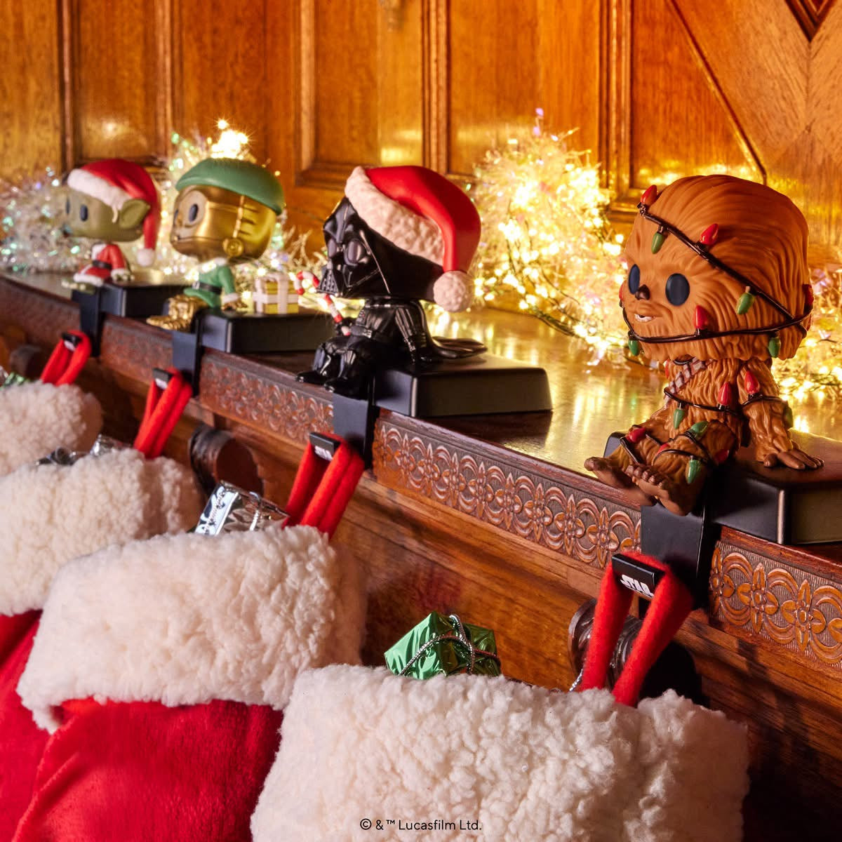 Funko Pop! Stocking Hanger C-3PO en Lutin du Père Noël – Star Wars