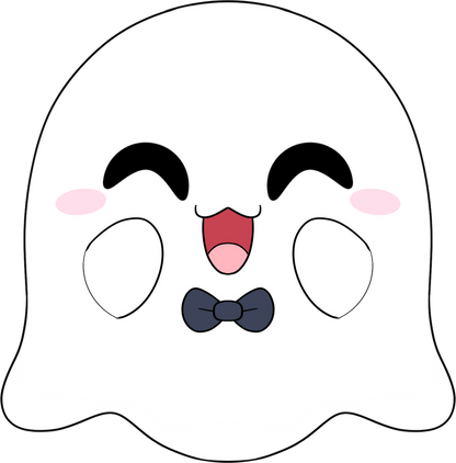 Halloween Ghost Stickie (6in)