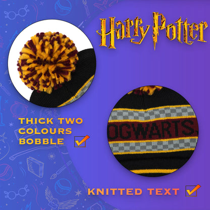 Bonnet – Harry Potter Winter Hat – noir