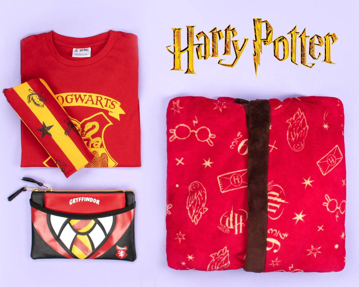 Pyjama – Set – Harry Potter rouge-Yellow