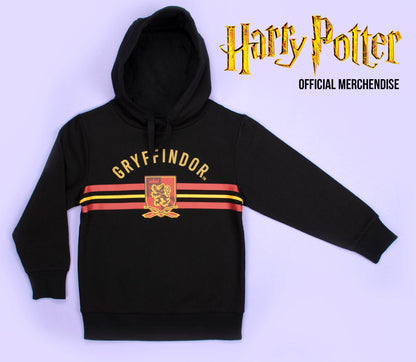 Sweat à capuche Harry Potter – noir et Yellow