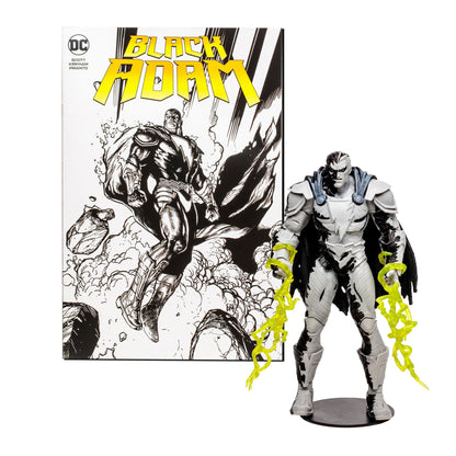 Black Adam avec Comic Black Adam (Line Art Variant)