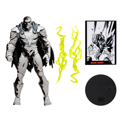 Black Adam avec Comic Black Adam (Line Art Variant)