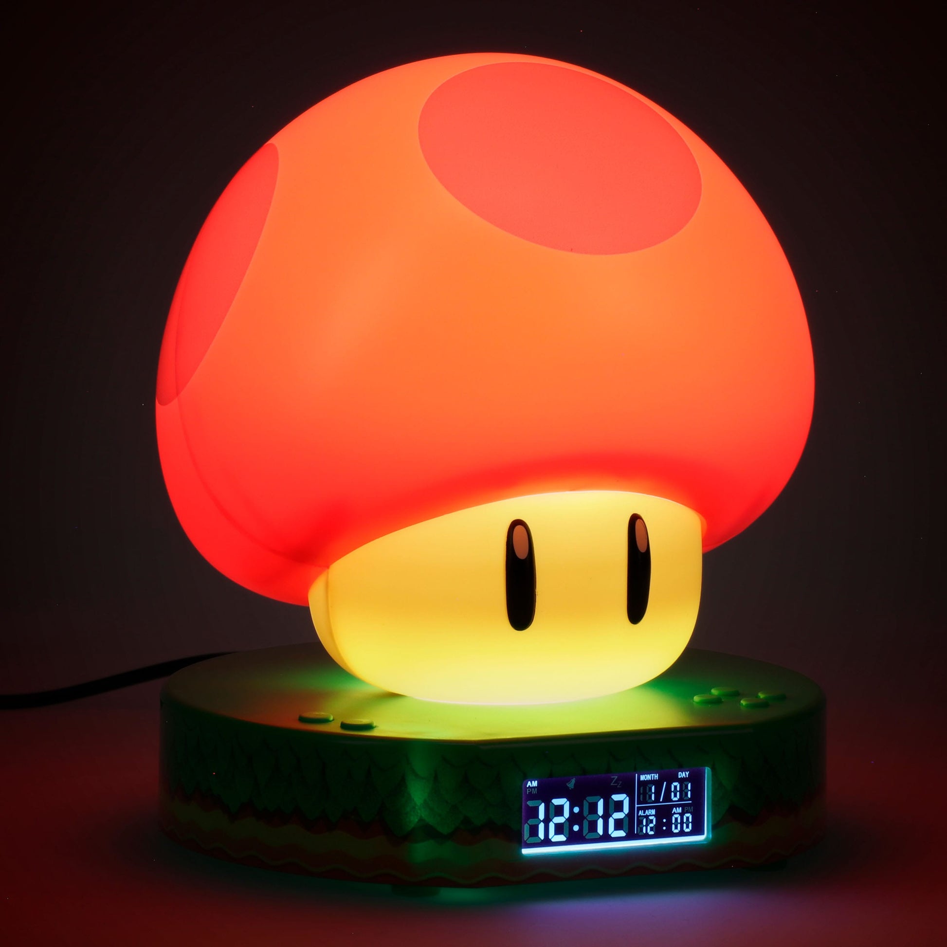 Nintendo Lampe Réveil Super champignon Power up 12cm