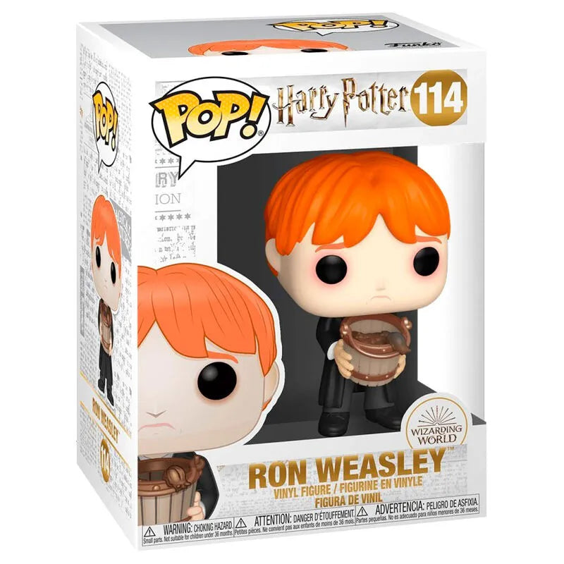 Ron Weasley puckt Schnecke mit Eimer 