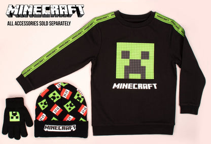 Sweat Minecraft – vert Creeper – noir