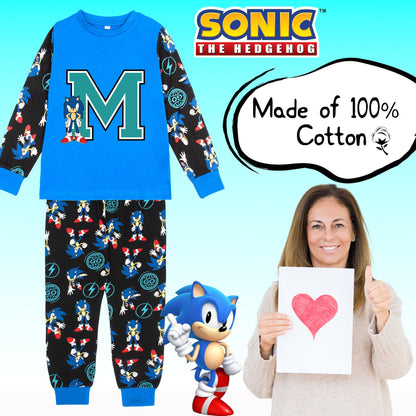 Pyjama – Sonic The Hedgehog for boys Long Sleeve 100% Cotton