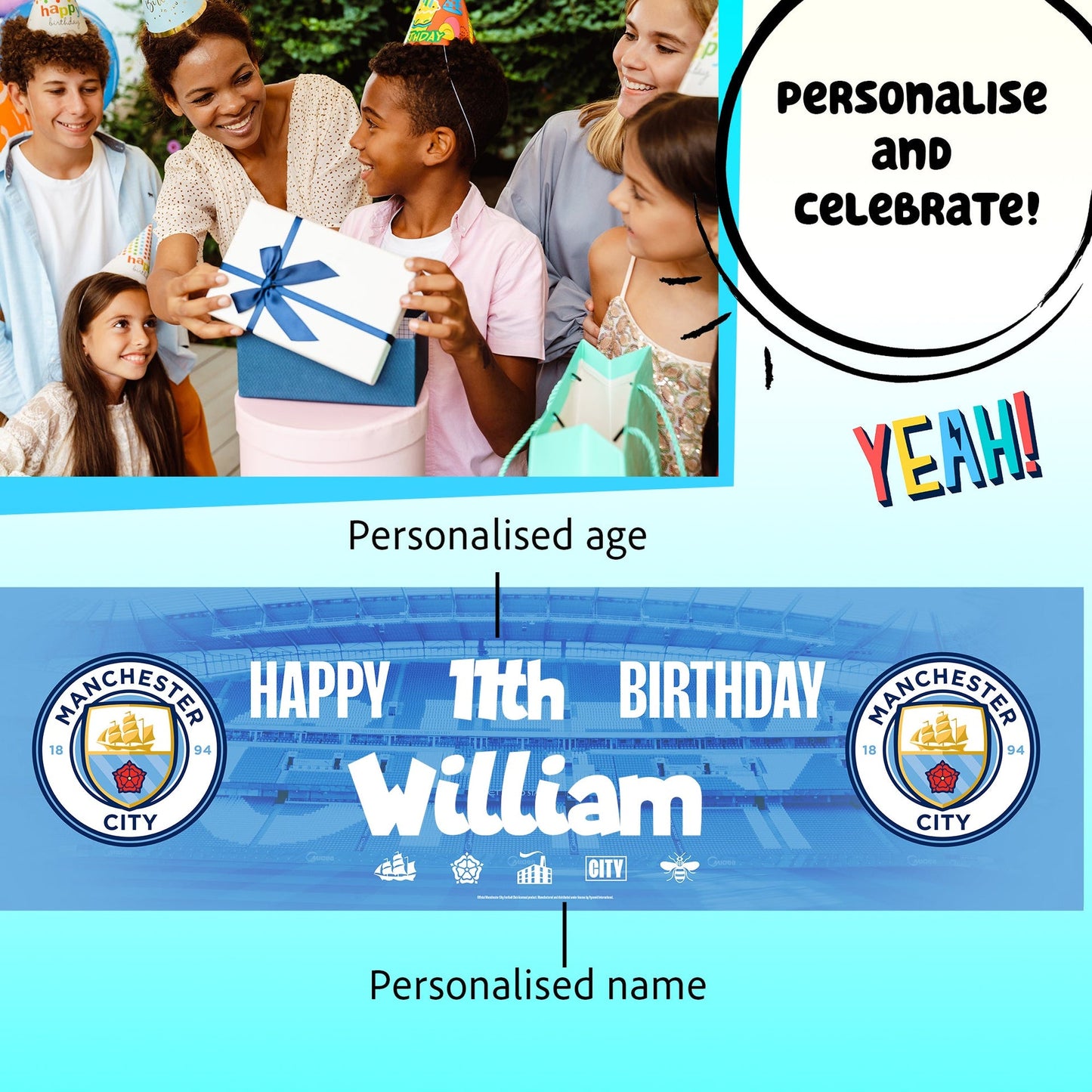 Bannière d’anniversaire – Manchester City