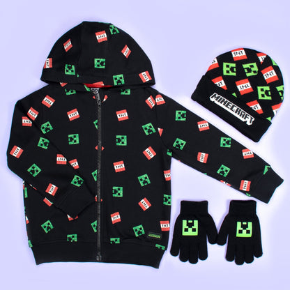 Ensemble bonnet et gants – Minecraft Set