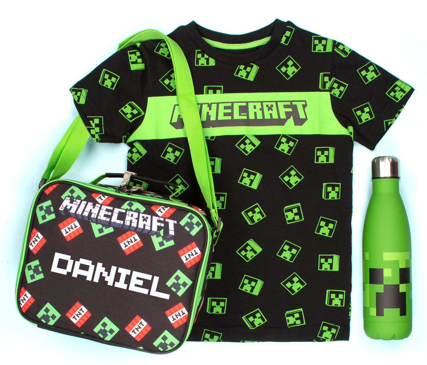 T-shirt Minecraft – Creeper T-shirt – noir