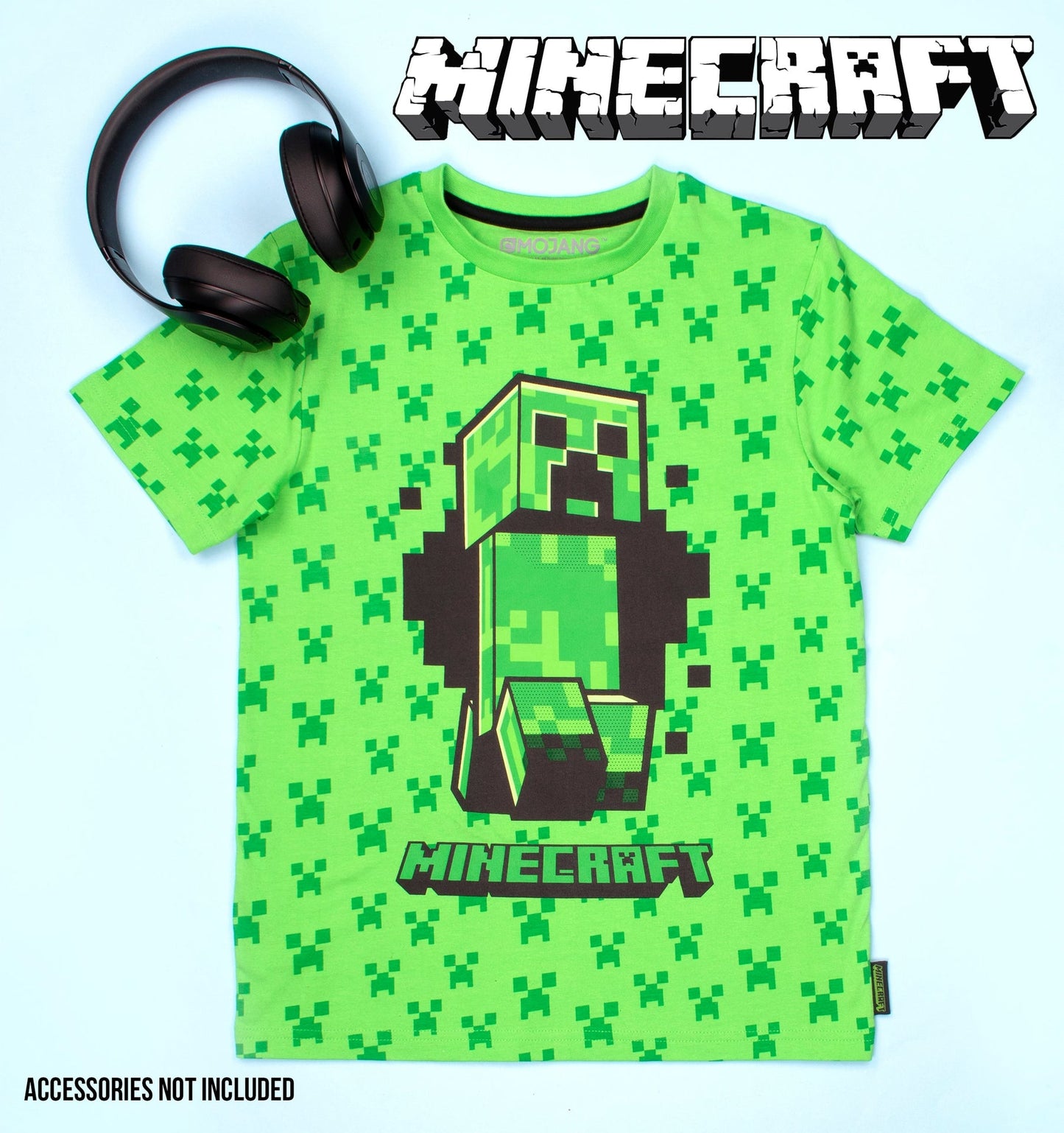 T-shirt Minecraft – Creeper T-shirt – vert