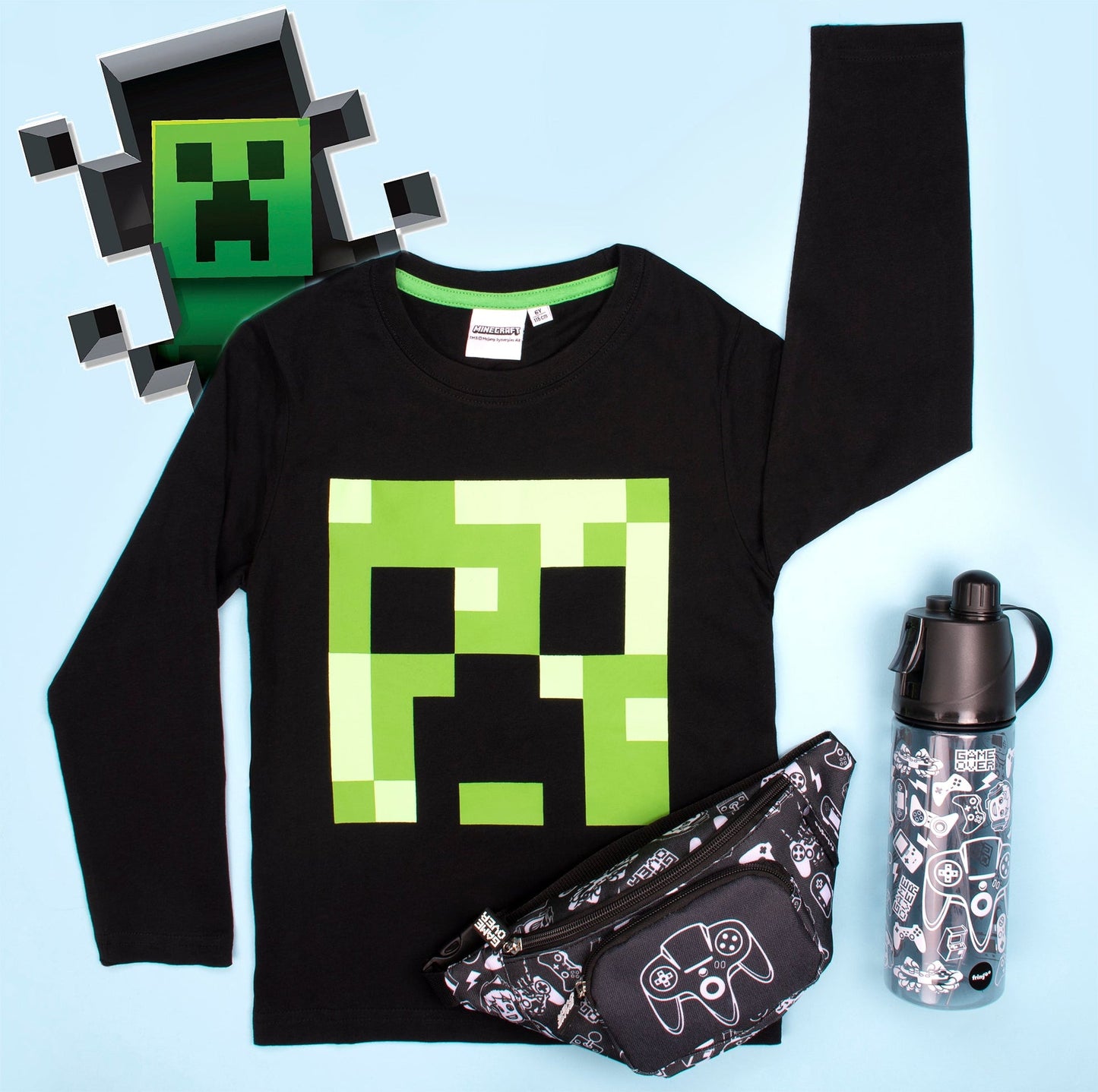 T-shirt Minecraft – Top – noir