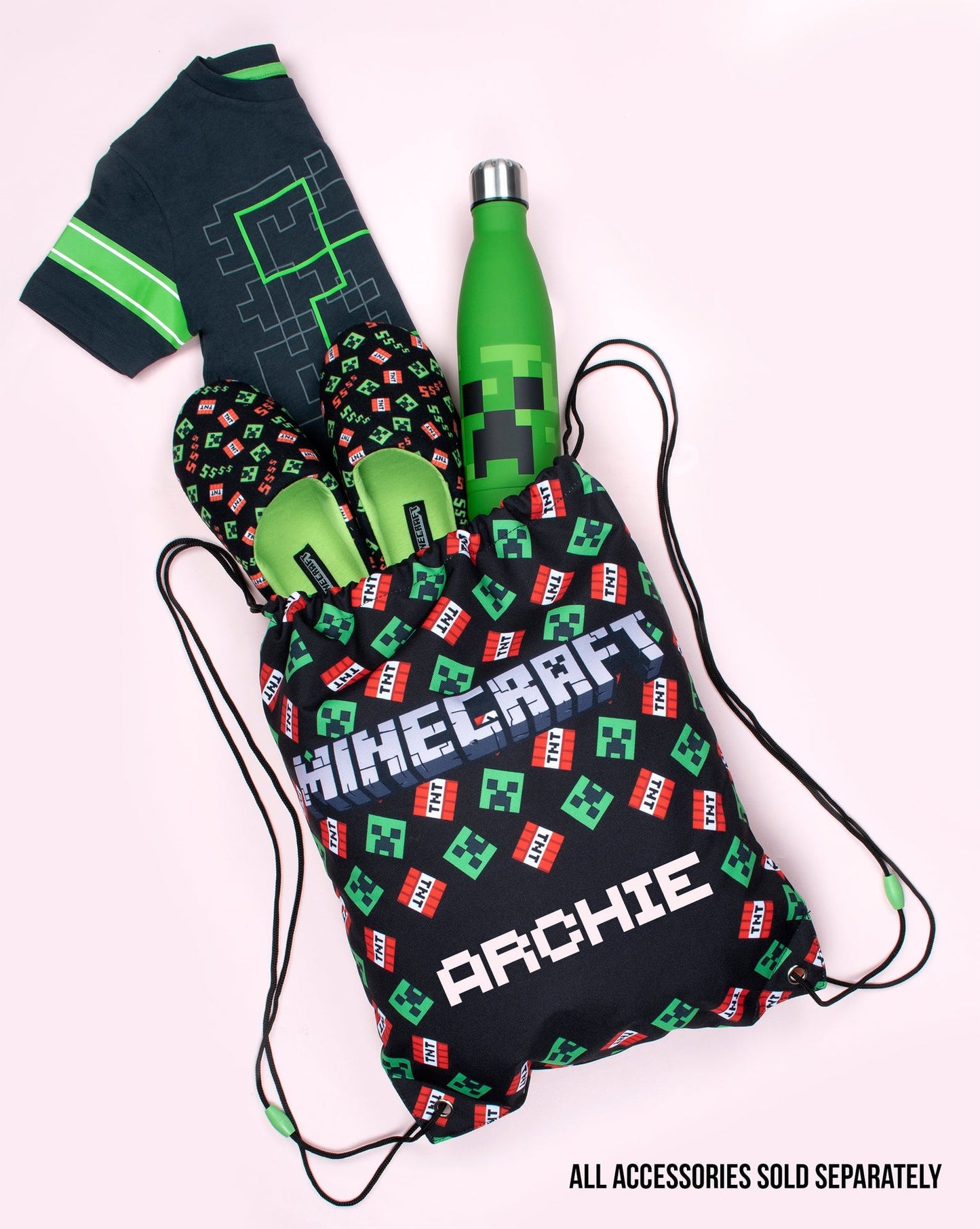 Gourde en acier inoxydable – Minecraft 550 ml – vert