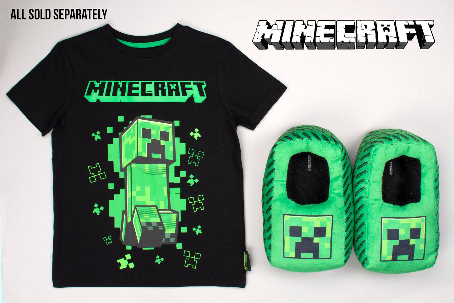 T-shirt Minecraft – Creeper T-shirt – noir