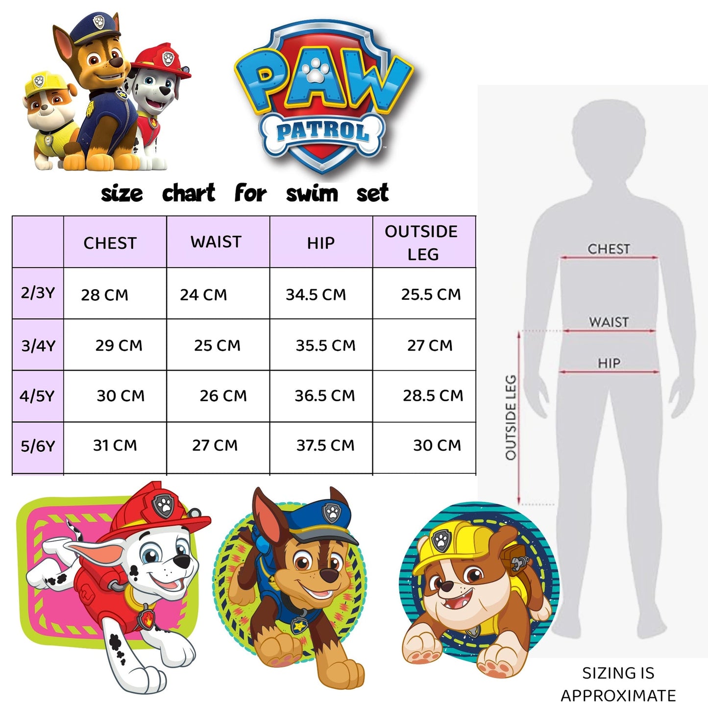 Ensemble de bain – Paw Patrol