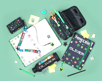 Carnet – Minecraft – noir