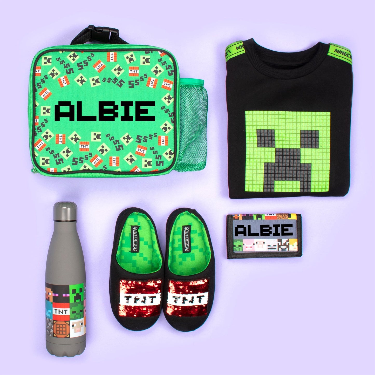 Sac repas – Minecraft with Pocket – vert