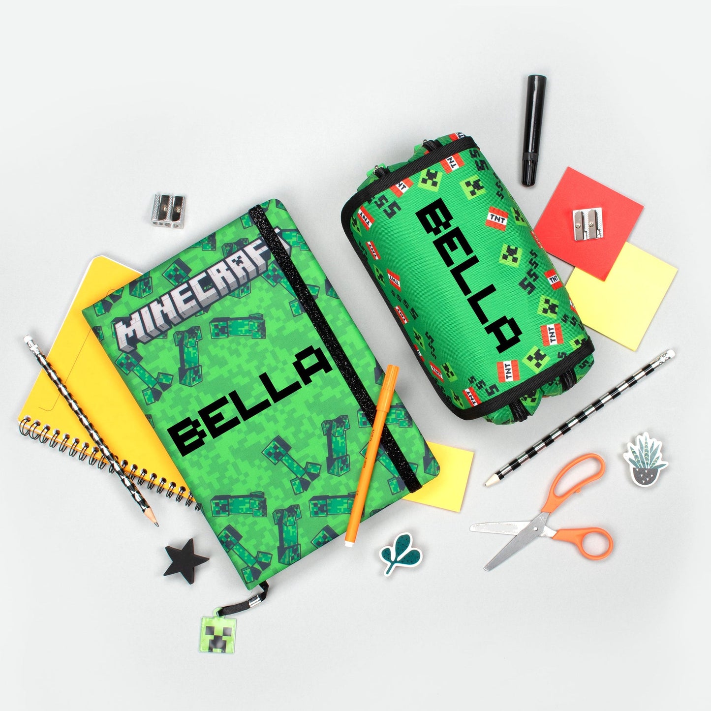 Carnet – Minecraft – vert