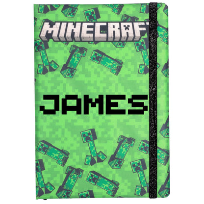 Carnet – Minecraft – vert