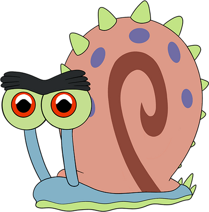 Prehistoric Gary Snail Stickie (6in)