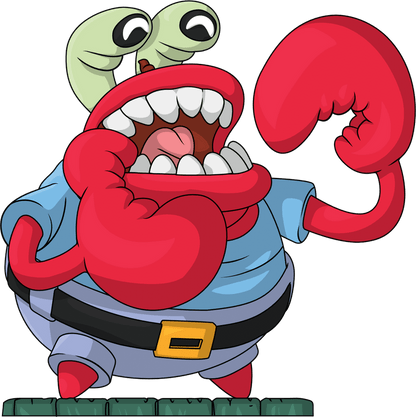 Choking Mr. Krabs