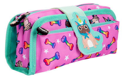 Silicone Patch Pugicorn Pencil Case