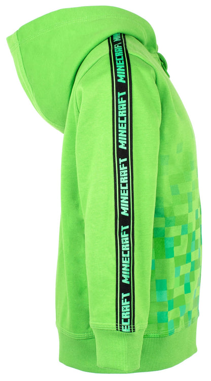 Sweat à capuche Minecraft – Zipped – vert