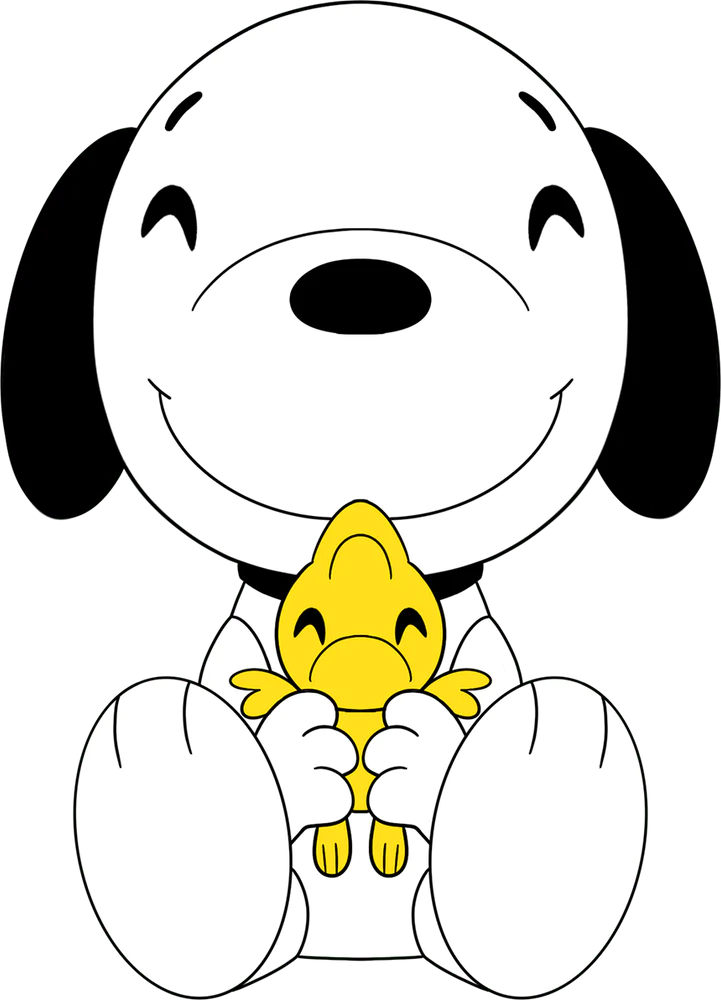 Peluche Snoopy et Woodstock Peanuts Youtooz