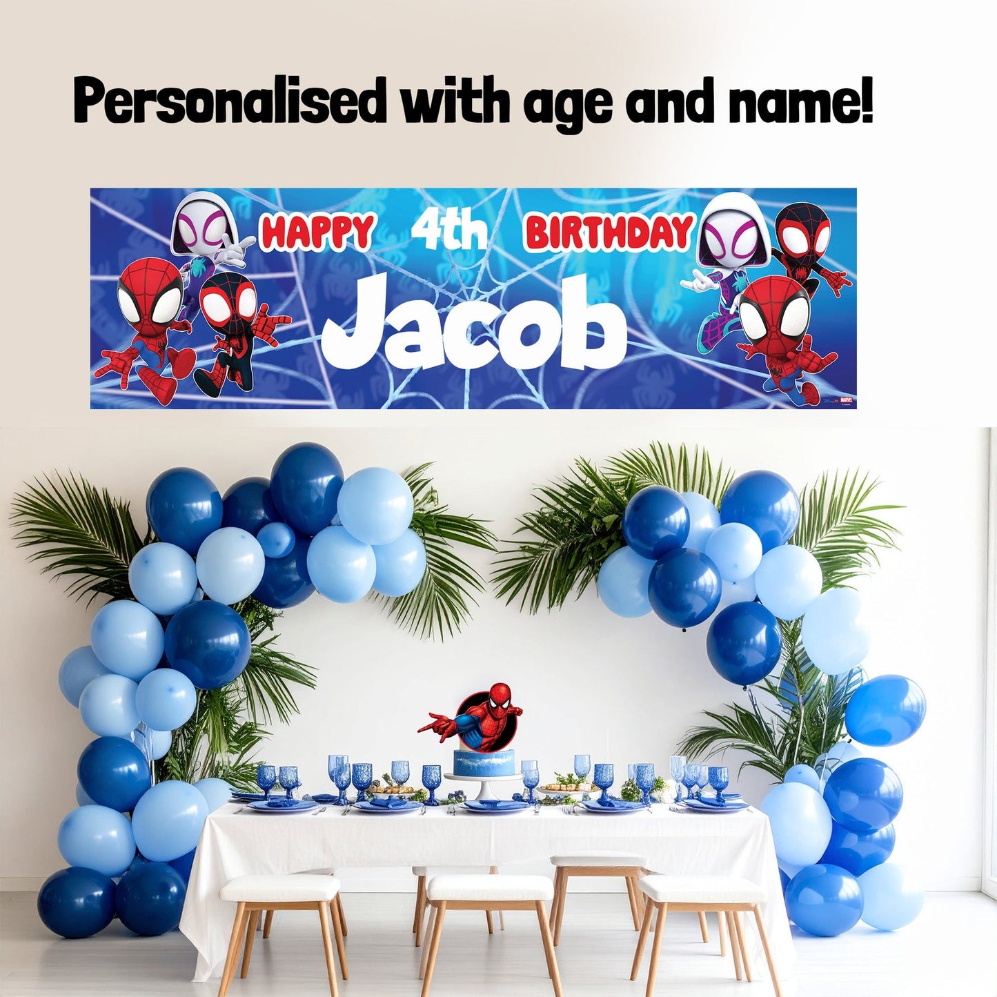Bannière d’anniversaire – Marvel Spidey