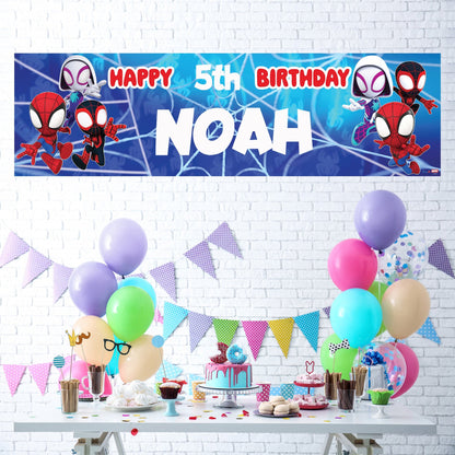 Bannière d’anniversaire – Marvel Spidey