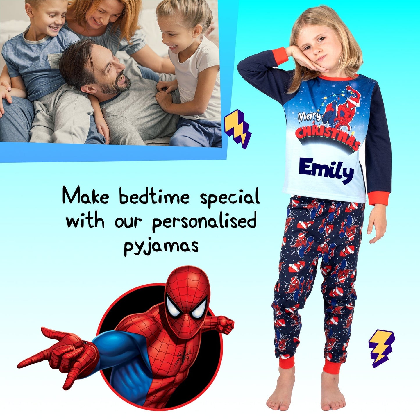 Pyjama – Marvel Spider-Man Christmas – Dark bleu