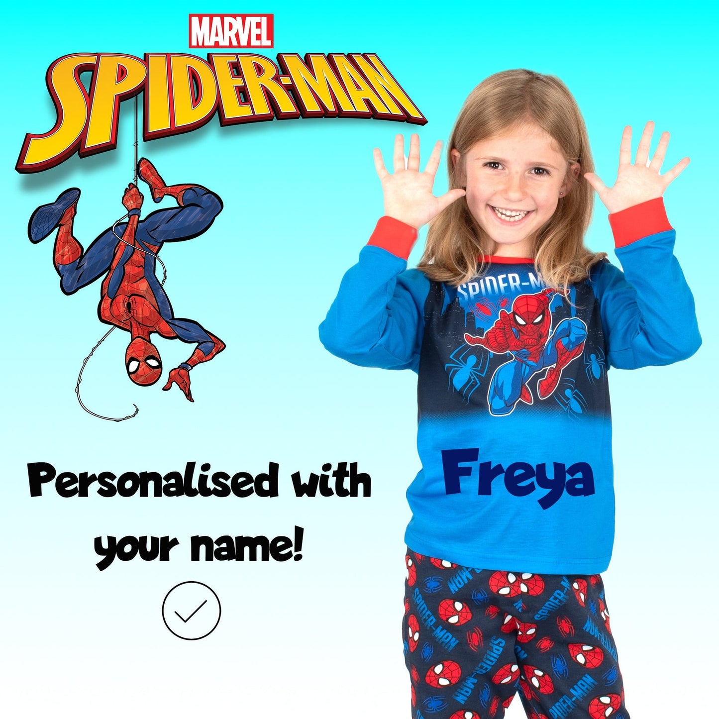 Pyjama – Marvel Spider-Man Christmas -bleu
