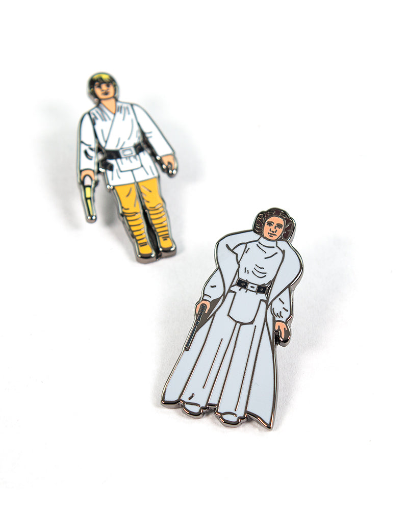 Star Wars Pin-Set 1.1 - Luke Skywalker und Prinzessin Leia