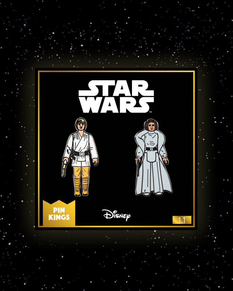 Star Wars Pin-Set 1.1 - Luke Skywalker und Prinzessin Leia