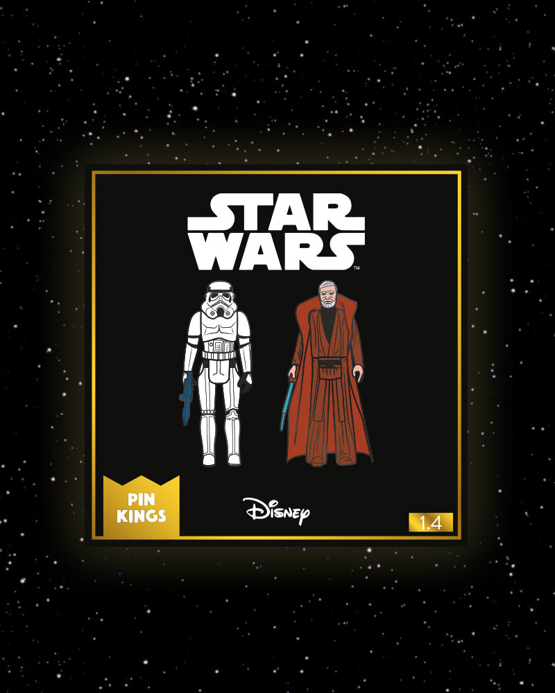 Pin-Set Star Wars 1.4 – Stormtrooper und Obi-Wan