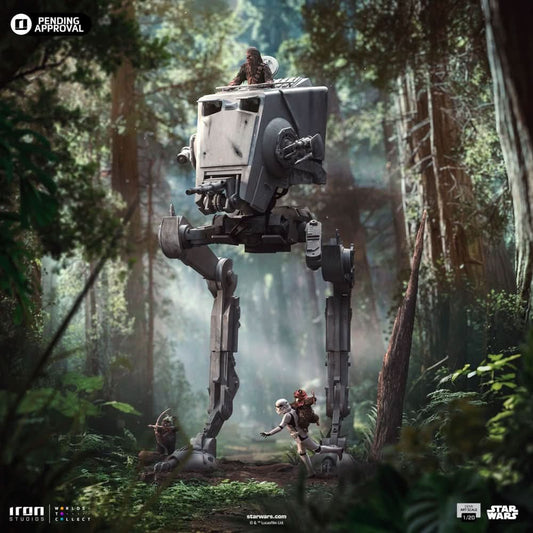 Statue AT-ST und Chewbacca - Star Wars - Demi Art Scale 1/20