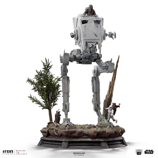 Statue AT-ST und Chewbacca - Star Wars - Demi Art Scale 1/20