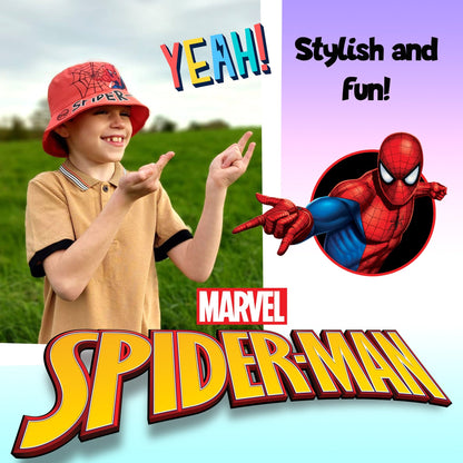 Casquette enfant – Spider-Man rouge Bucket Hat