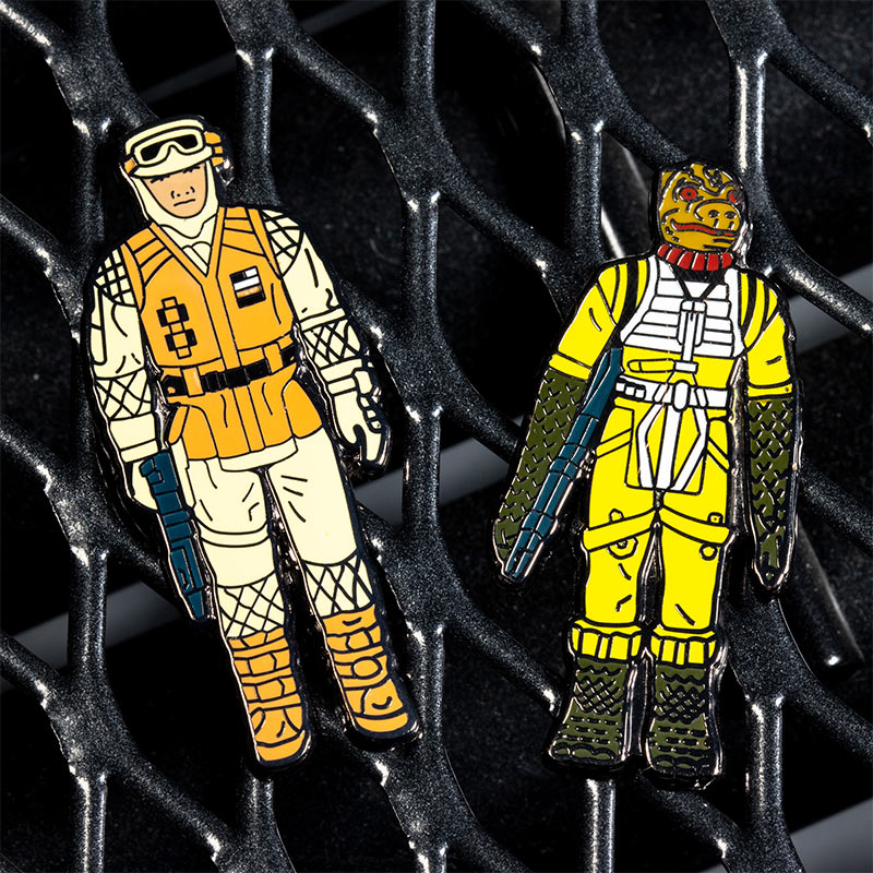 Star Wars Pin-Set 1.13 – Bossk und Rebellensoldat (Hoth Kampfausrüstung)