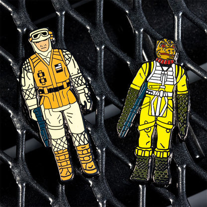Star Wars Pin-Set 1.13 – Bossk und Rebellensoldat (Hoth Kampfausrüstung)