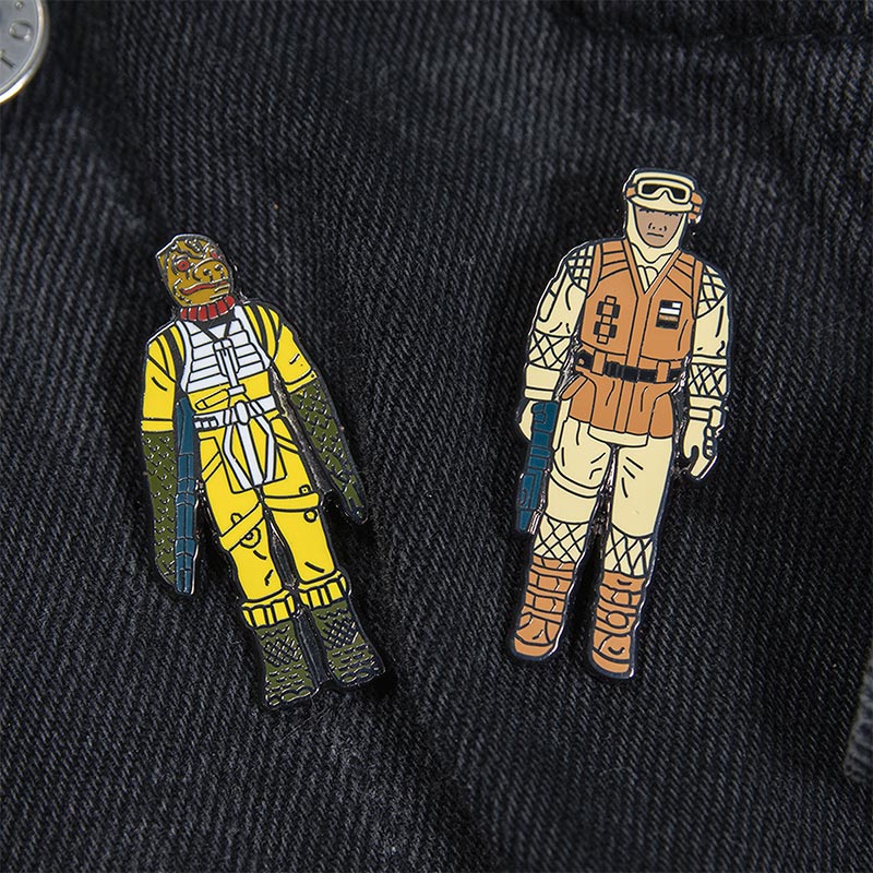 Star Wars Pin-Set 1.13 – Bossk und Rebellensoldat (Hoth Kampfausrüstung)