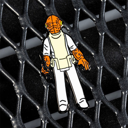 Pin's Star Wars Set 1.26 – Admiral Ackbar und Luke Skywalker (Jedi-Ritter-Outfit)