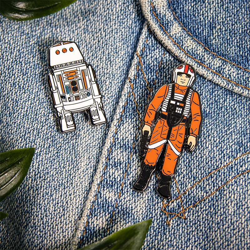 Pin's Star Wars Set 1.9 – Luke Skywalker: X Wing Pilot and R5 D4