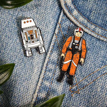 Pin's Star Wars Set 1.9 – Luke Skywalker: X Wing Pilot and R5 D4