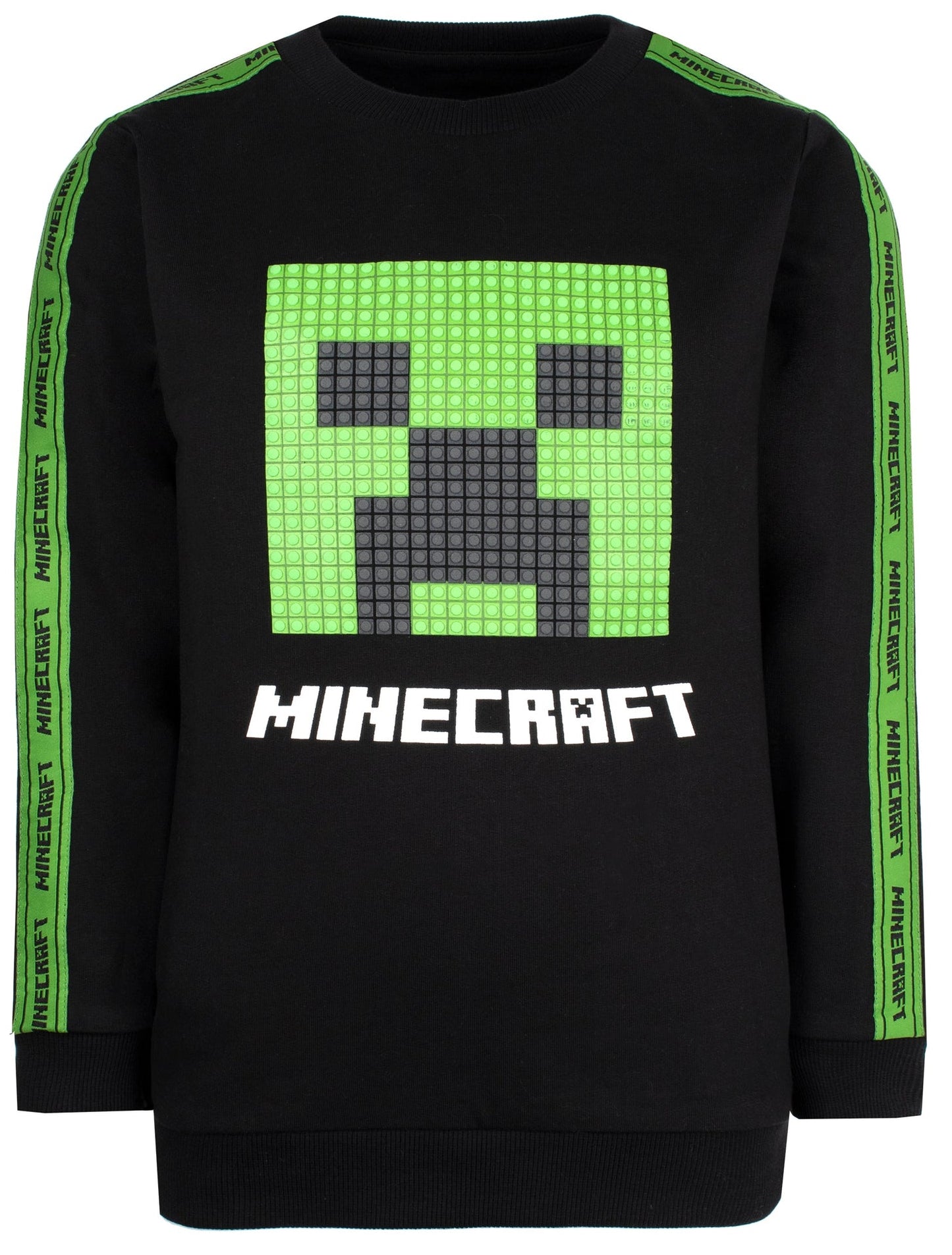 Sweat Minecraft – vert Creeper – noir