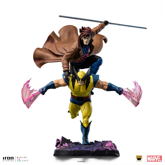 Statue Gambit und Wolverine – X-Men 97 – Art Scale 1/10 – Marvel Comics