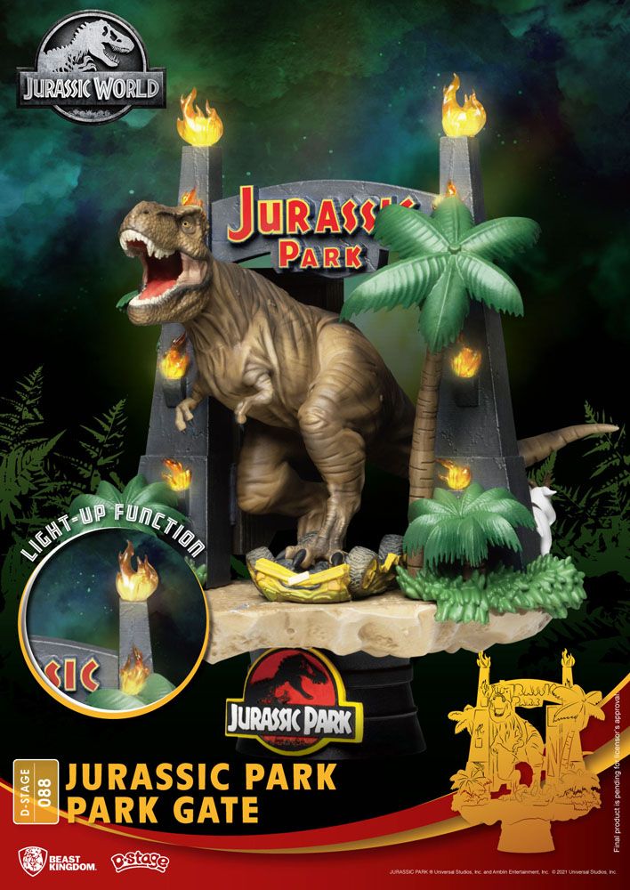 Diorama D-Stage Jurassic Park - Park Gate 