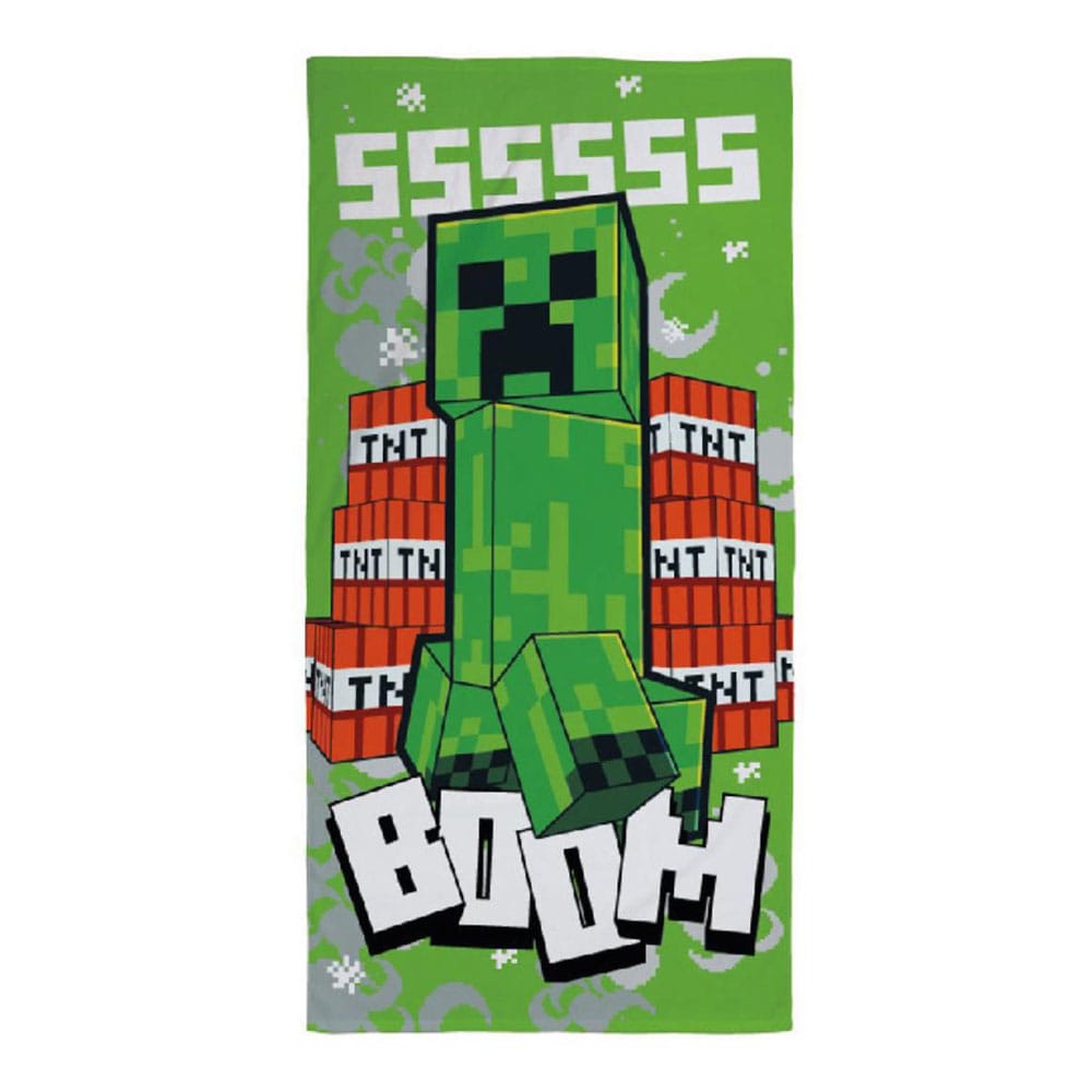 Serviette de bain Minecraft - Creeper Boom