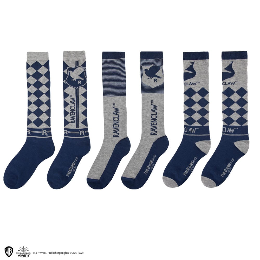 Pack of 3 pairs of Harry Potter socks - Ravenclaw 